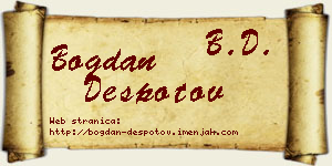Bogdan Despotov vizit kartica